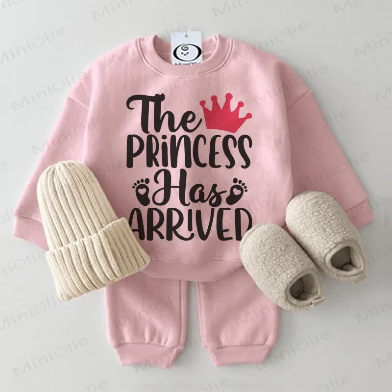THE PRINCESS HAS ARRIVEDベビー スウェットシャツ 2点セット ピンク - ピンク - 2～3歳 - image 1