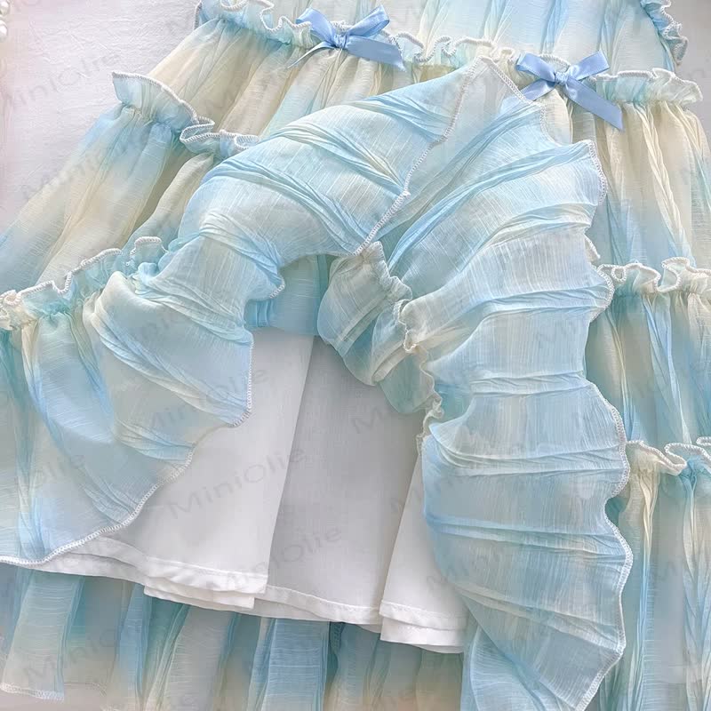 幼児用女の子用リボンノースリーブDress - image 5