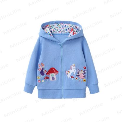 幼児用女の子用マッシュルームジップパーカー - image 5