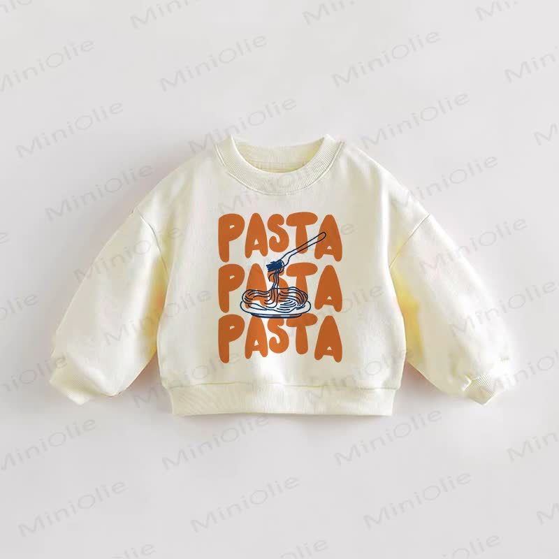 PASTAベビー 幼児用 ベージュ スウェットシャツ - クリーム - 3～5歳 - image 1