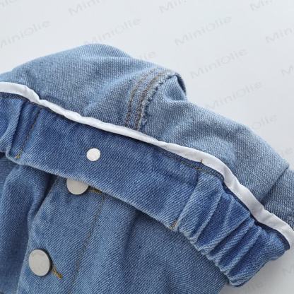 幼児用女の子用デニム無地ショートパンツ - image 11