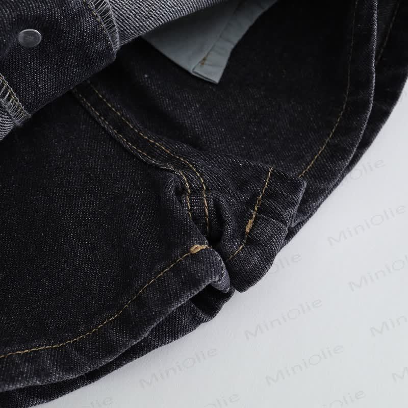 幼児用女の子用デニム無地ショートパンツ - image 14