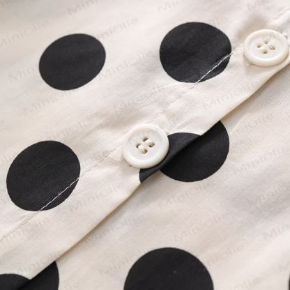 幼児用女の子用ベージュドット柄2点セット - image 6