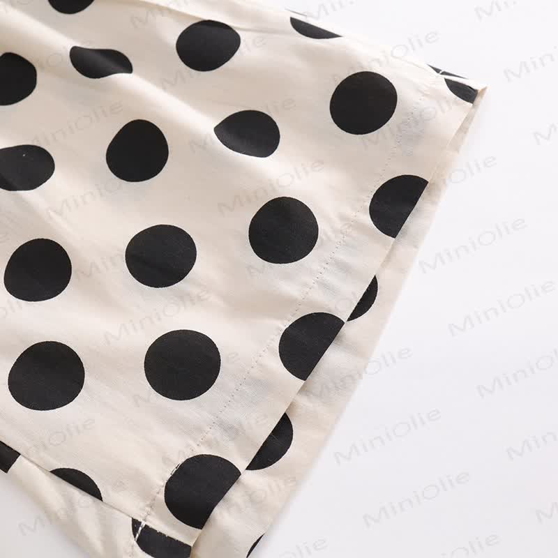 幼児用女の子用ベージュドット柄2点セット - image 11