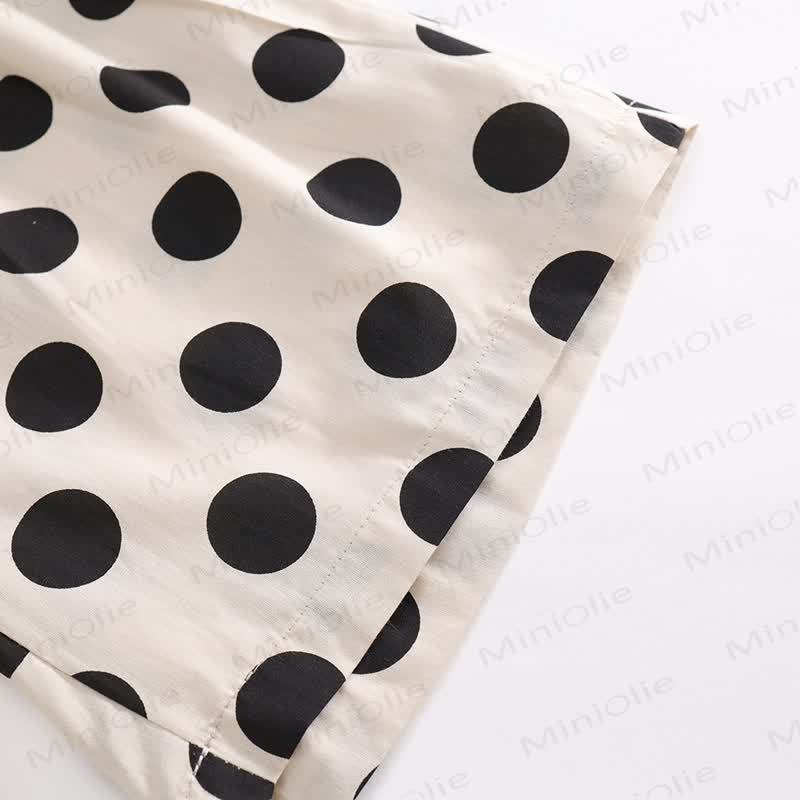 幼児用女の子用ベージュドット柄2点セット - image 11