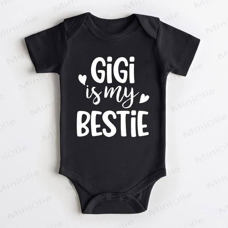 GIGI IS MY BESTIEベイビーラブ ブラック ボディスーツ - 黒 - 18～24ヶ月 - image 1