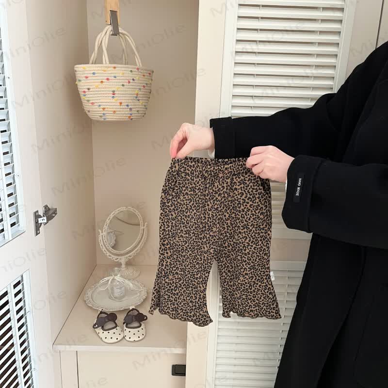 ベビー幼児女の子用ヒョウ柄パンツ - ヒョウ柄 - 5～7歳 - image 2