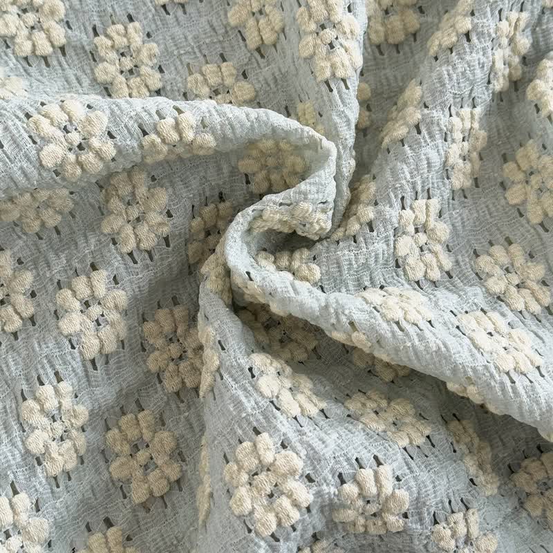 女の子用刺繍フラワー2ピースニットセット - image 10