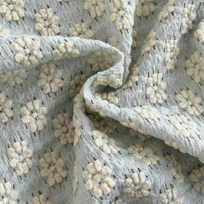 女の子用刺繍フラワー2ピースニットセット - image 10