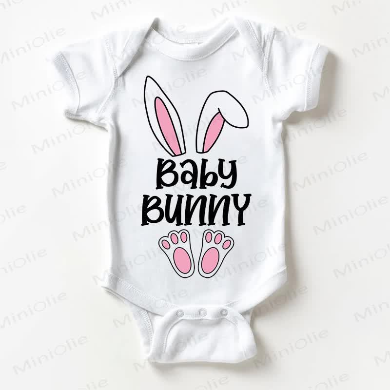 BABY BUNNYベビーホワイトキュートボディスーツ - 白 - 18～24ヶ月 - image 1