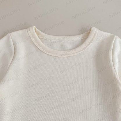 ベビー幼児女の子用無地ホワイトレーストップス/ブルーデニムパンツ - image 8