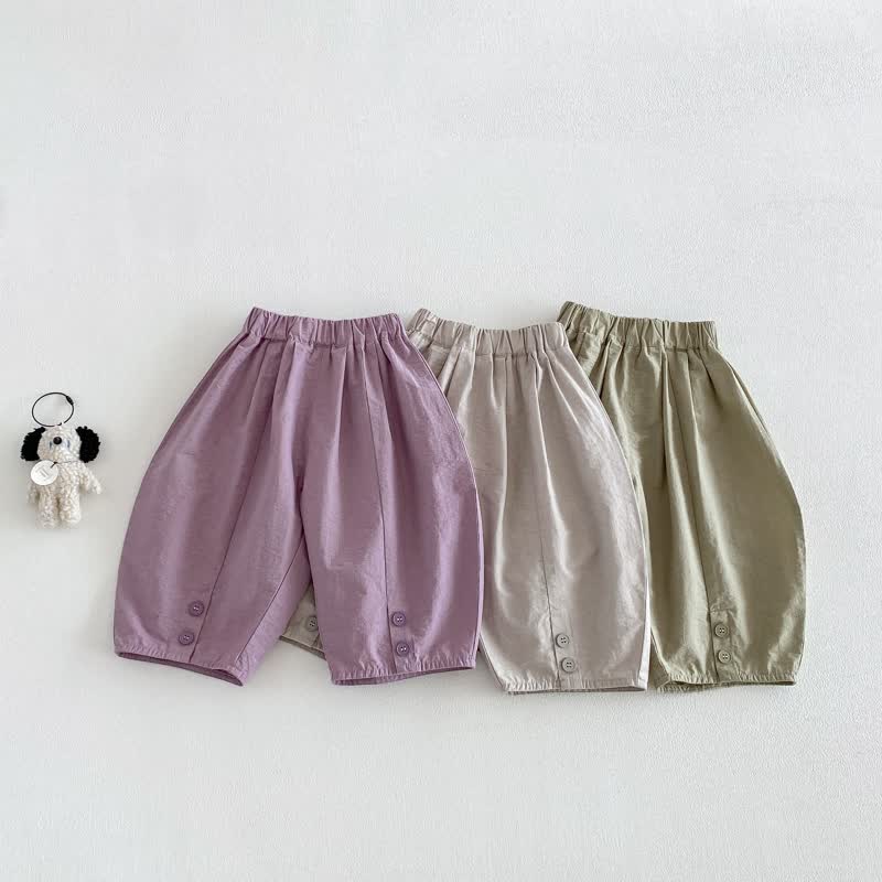 ベビー幼児男の子用無地ゆったり夏パンツ - image 3