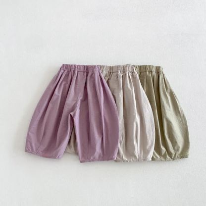 ベビー幼児男の子用無地ゆったり夏パンツ - image 4