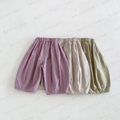 ベビー幼児男の子用無地ゆったり夏パンツ - image 4