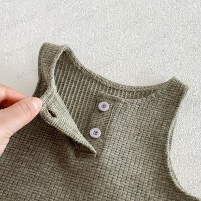 ベビー幼児女の子用無地レースタンクトップ＆パンツ/トップス - image 9