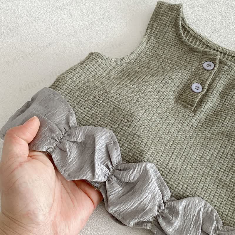 ベビー幼児女の子用無地レースタンクトップ＆パンツ/トップス - image 10