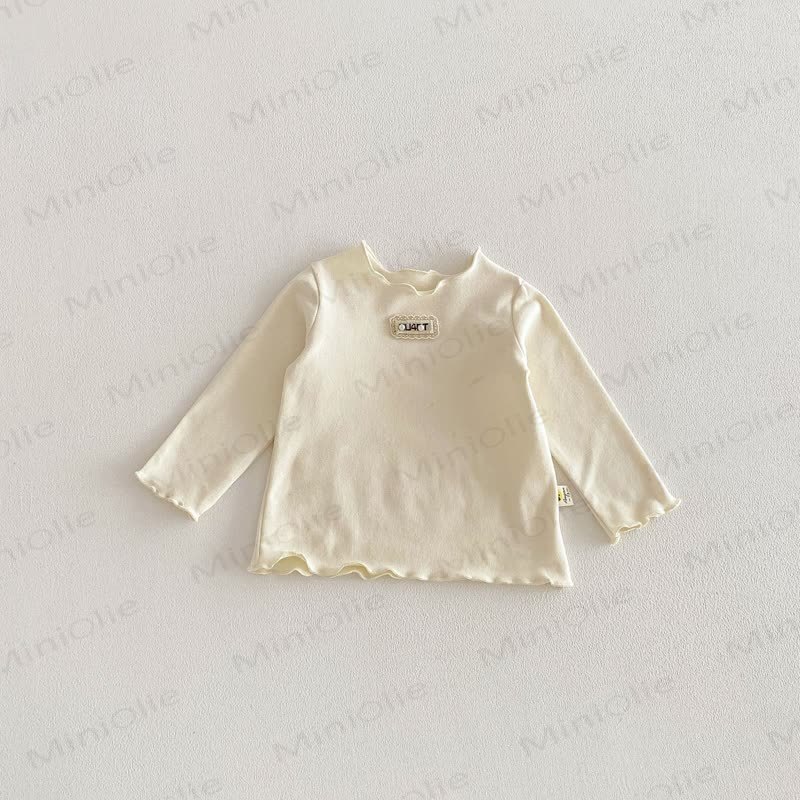 ベビー 幼児 女の子 ドット柄 オーバーオール/無地 トップス - ベージュトップス - 2～3歳 - image 6