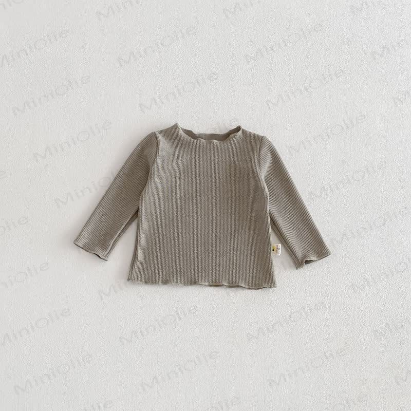 ベビー 幼児 女の子 ドット柄 オーバーオール/無地 トップス - グレーグリーントップ - 2～3歳 - image 7