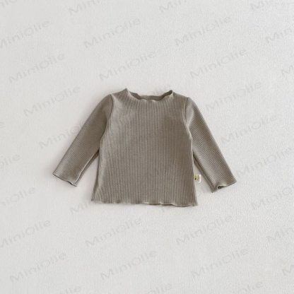 ベビー 幼児 女の子 ドット柄 オーバーオール/無地 トップス - グレーグリーントップ - 2～3歳 - image 7