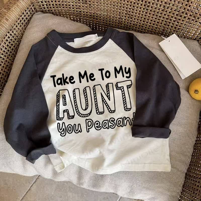 TAKE ME TO MY AUNT, YOU PEASANT!ベビーダークグレーラグラントップ - ドラック・グレイ - 2～3歳 - image 1
