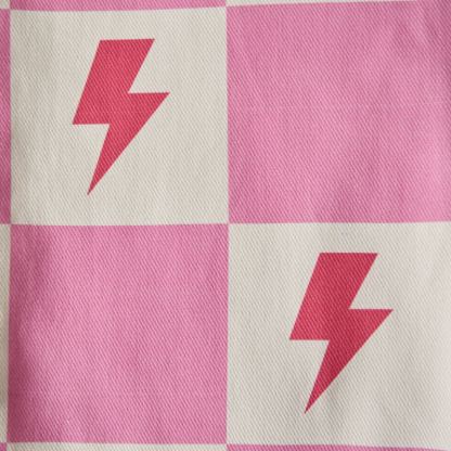 ベビー幼児用ピンクチェッカーボードライトニングオーバーオール - image 5