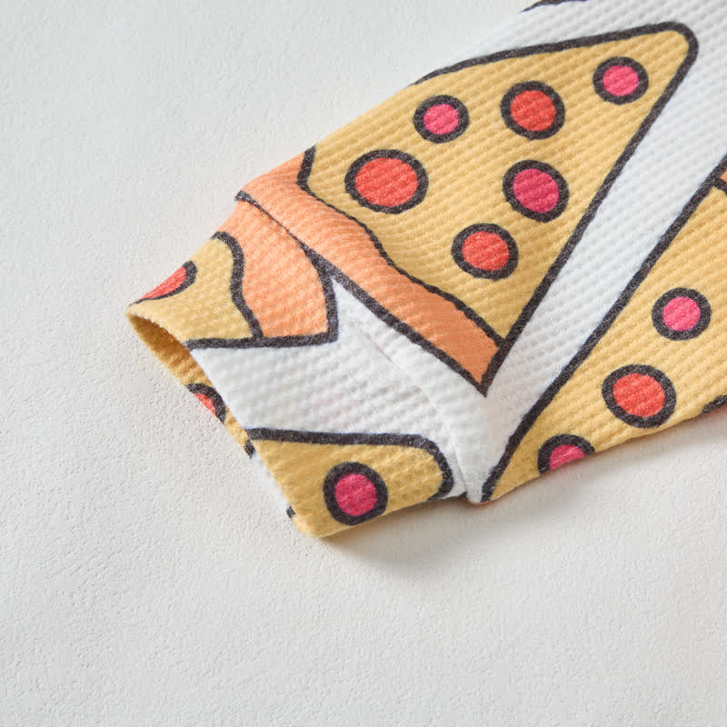 ベビー幼児用ピザワッフル2ピースベージュセット - image 4