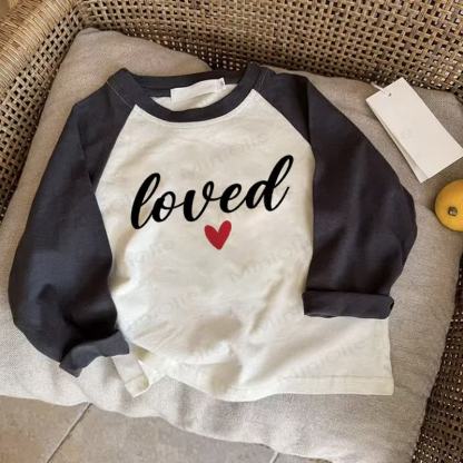 LOVEDベビーダークグレーラグラントップ - ドラック・グレイ - 2～3歳 - image 1