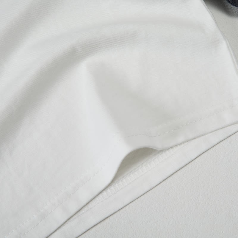 HAPPY GO LUCKYベビー スマイリー ダークグレー ラグランTシャツ - image 4