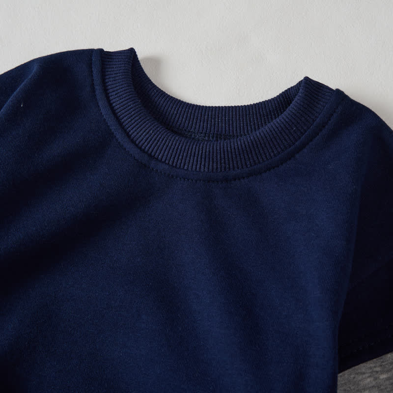 MY FIRST EIDベビー 幼児用 ダークブルー カラーブロック ロンパース - image 3