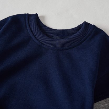 MY FIRST EIDベビー 幼児用 ダークブルー カラーブロック ロンパース - image 3