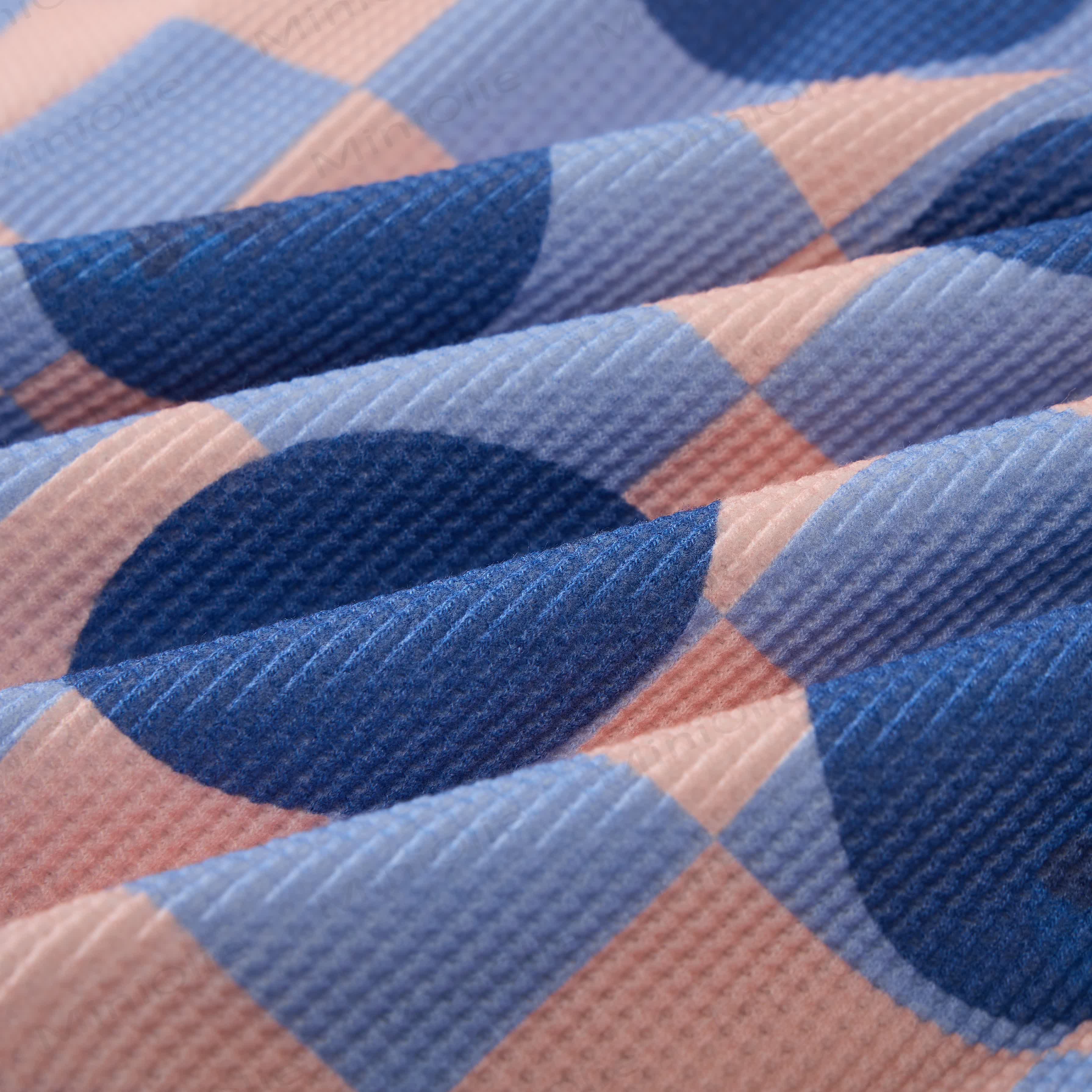 ベビーワッフル チェッカーボード ブルーベリー スウェットシャツ 2点セット - image 4