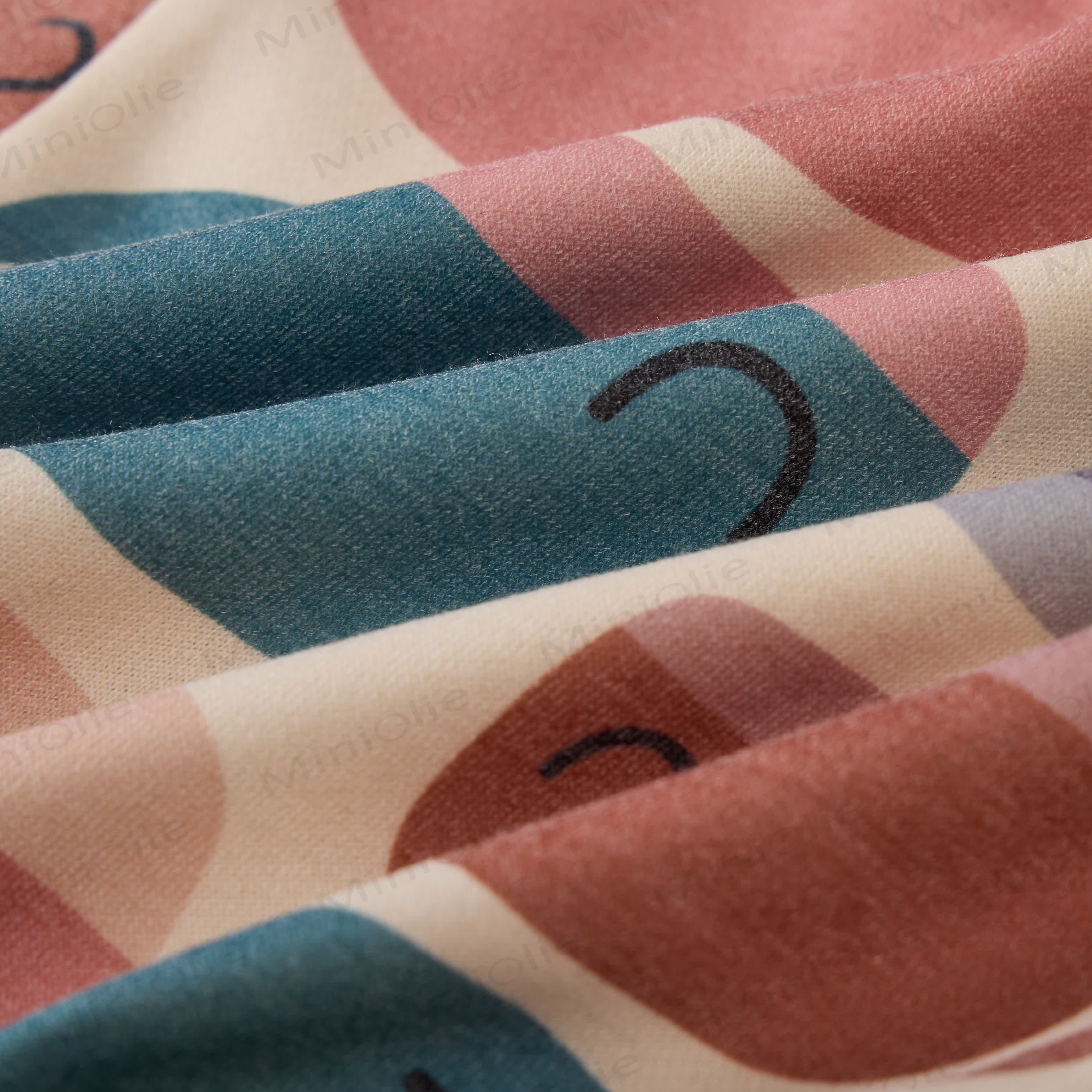 ベビーキュートな漫画クジラ柄スウェットシャツ2点セット（ベージュ） - image 4