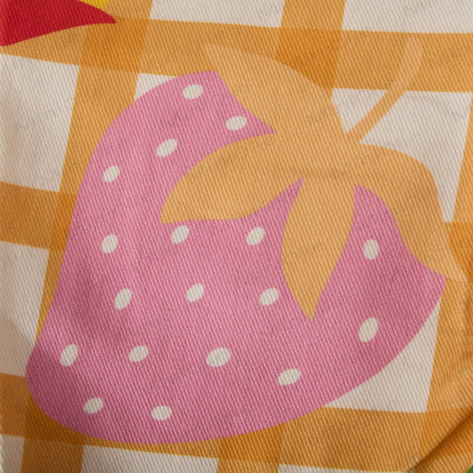 ベビー幼児用チェック柄カラフルストロベリーオーバーオール - image 4