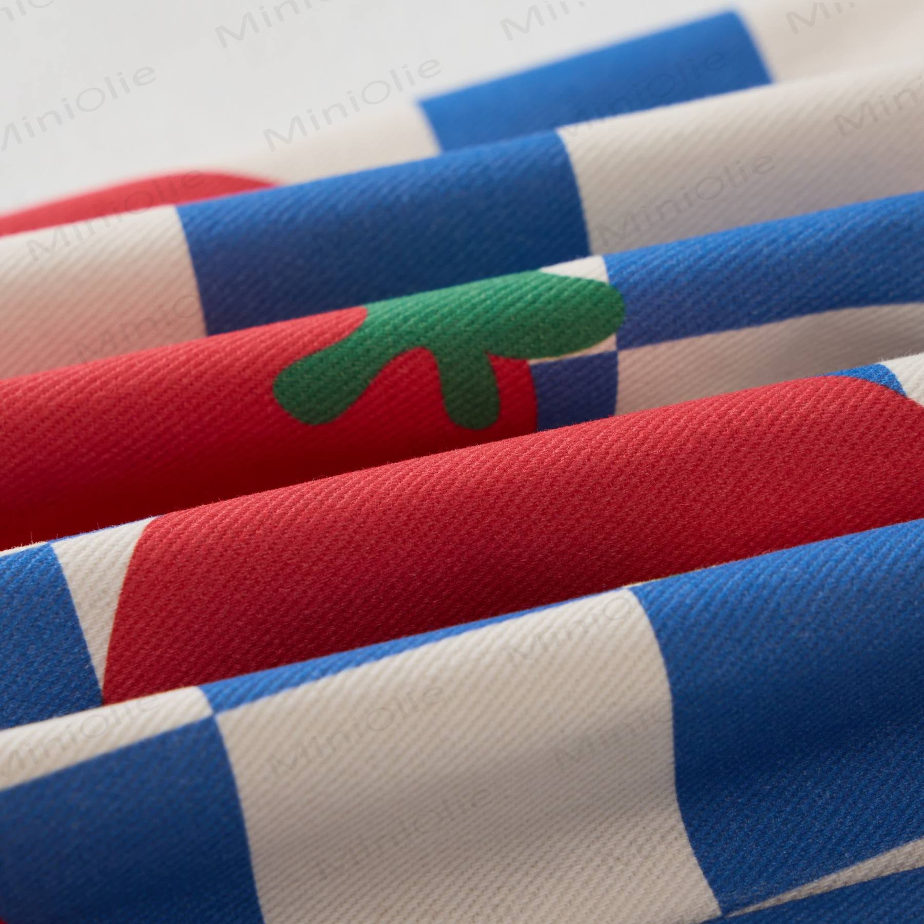 ベビー幼児用チェッカーボードトマトホワイトオーバーオール - image 4