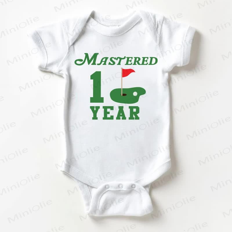 MASTERED 1 YEARベビーゴルフ ホワイトボディスーツ - 白 - 18～24ヶ月 - image 1
