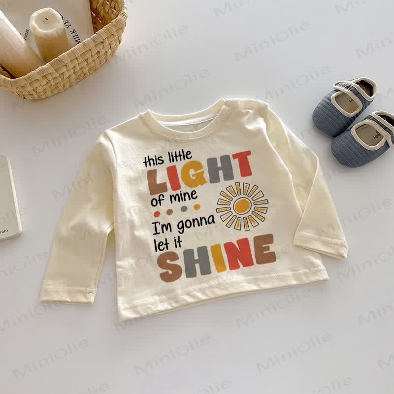 THIS LITTLE LIGHT OF MINE. I'M GONNA LET IT SHINEベイビートップ - ベージュ - 2～3歳 - image 1