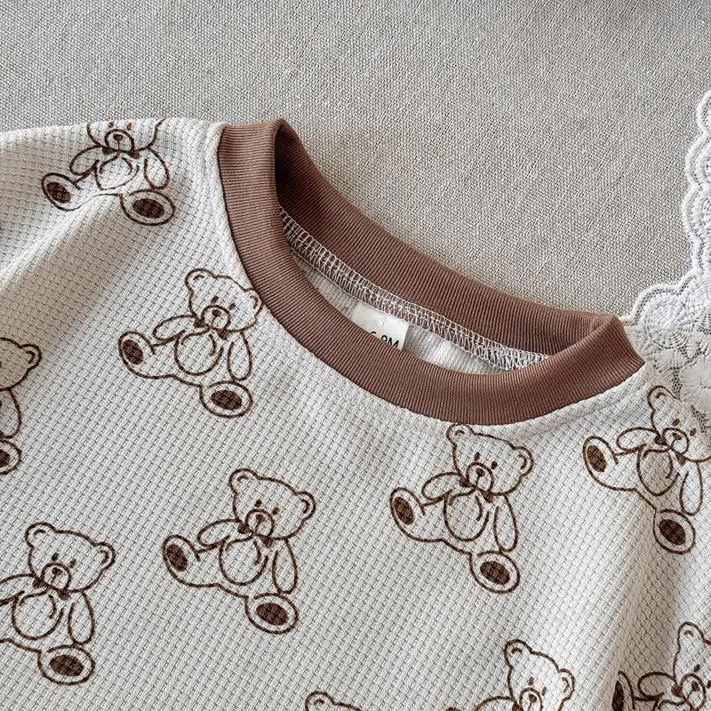 ベビーベアワッフルTシャツ＆ショーツ2点セット - image 6