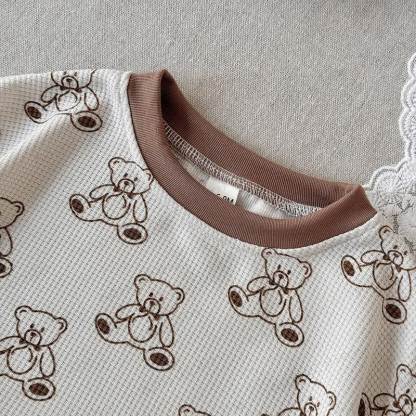 ベビーベアワッフルTシャツ＆ショーツ2点セット - image 6