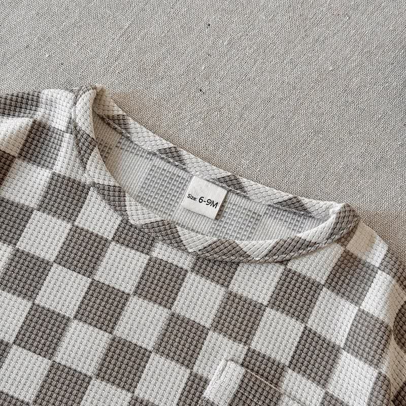 ベビーチェックワッフルTシャツ＆ショーツ2点セット - image 7