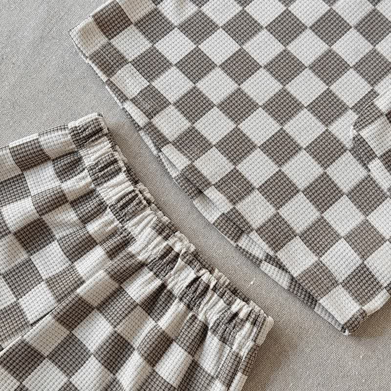 ベビーチェックワッフルTシャツ＆ショーツ2点セット - image 8