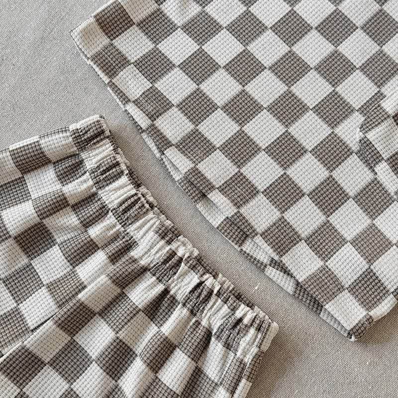 ベビーチェックワッフルTシャツ＆ショーツ2点セット - image 8