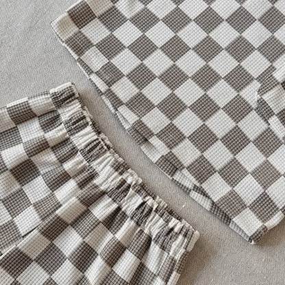 ベビーチェックワッフルTシャツ＆ショーツ2点セット - image 8