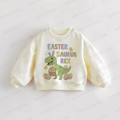 EASTER SAURUS REX幼児用 スウェットシャツ - クリーム - 3～5歳 - image 1
