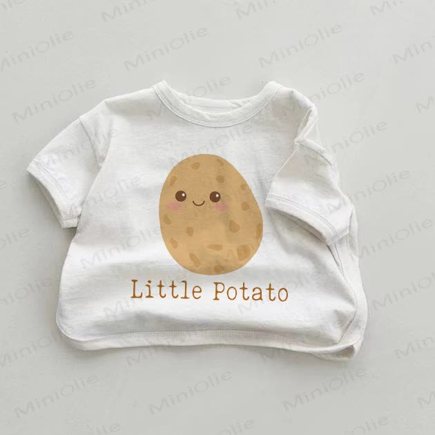 LITTLE POTATOベビーホワイトTシャツ - 白 - 18～24ヶ月 - image 1