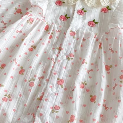 ベビーフローラルフリルロンパース - image 6