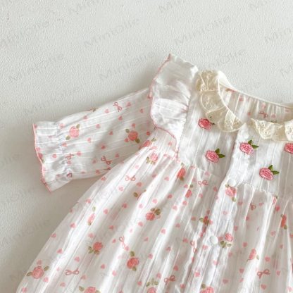 ベビーフローラルフリルロンパース - image 4