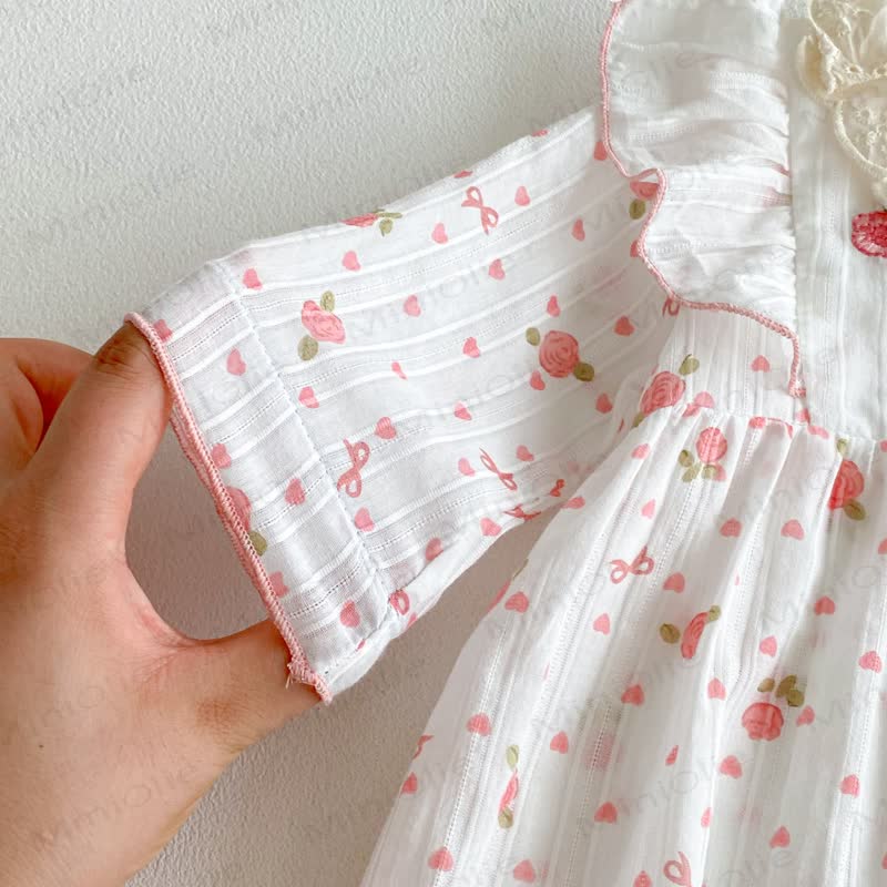 ベビーフローラルフリルロンパース - image 5