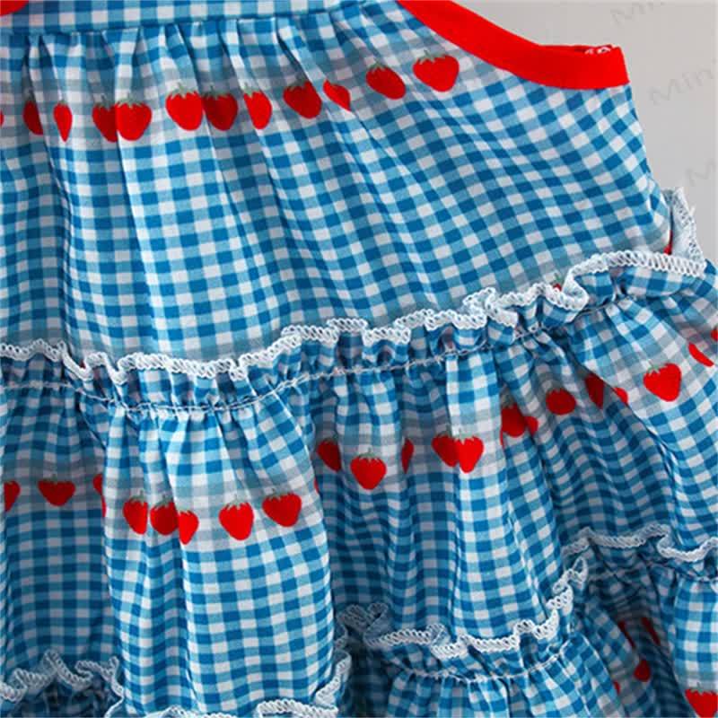 編み込みバッグ付きチェリー柄Dress幼児用ドレス - image 7