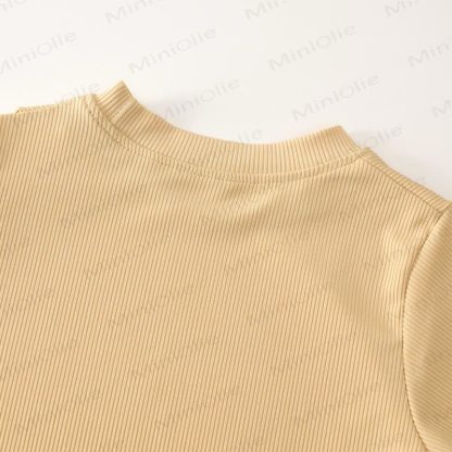 幼児用ニット半袖トップスとフレアパンツの2ピースセット - image 11