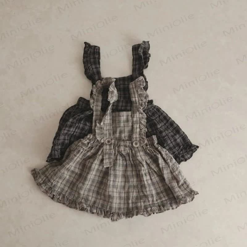 ベビー幼児女の子用チェック柄Dress - image 4
